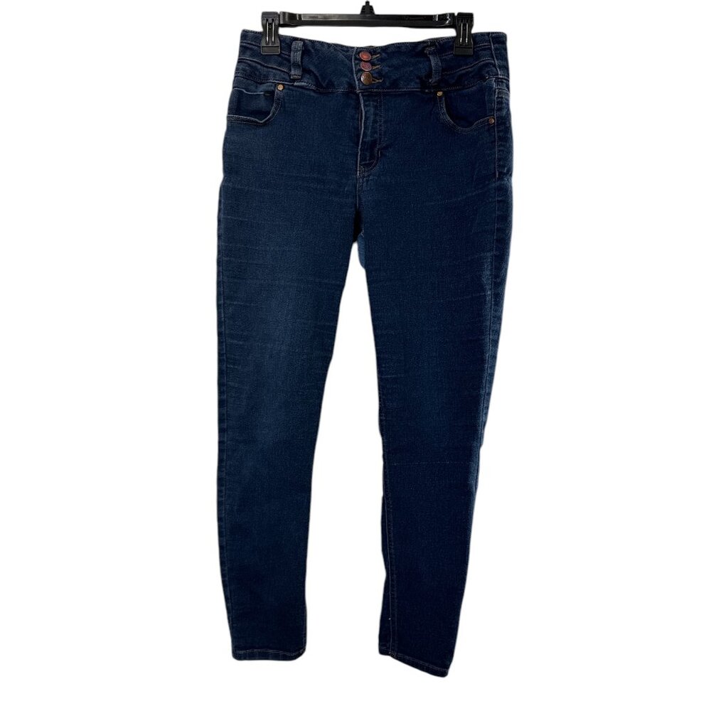d.jeans Women's High-Rise Skinny Jeans Size 12 Dark Wash, 26" Inseam, Stretch